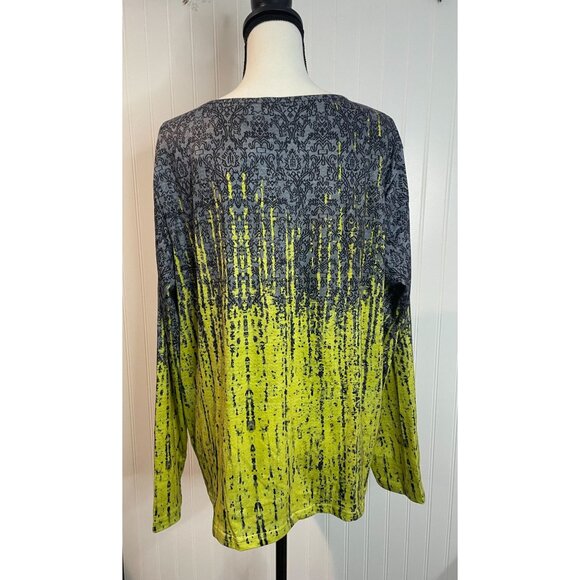 Noracora Womens Long Sleeve Tunic Top With Abstract Pattern - Picture 3 of 14